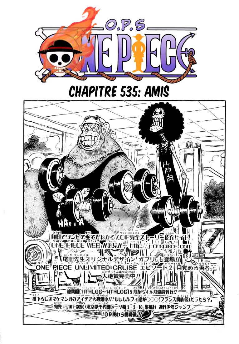 One Piece: Chapter 535 - Page 1
