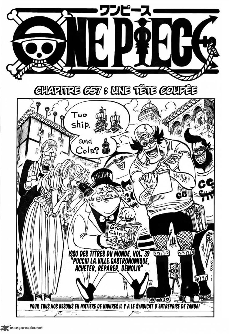 One Piece: Chapter 657 - Page 1