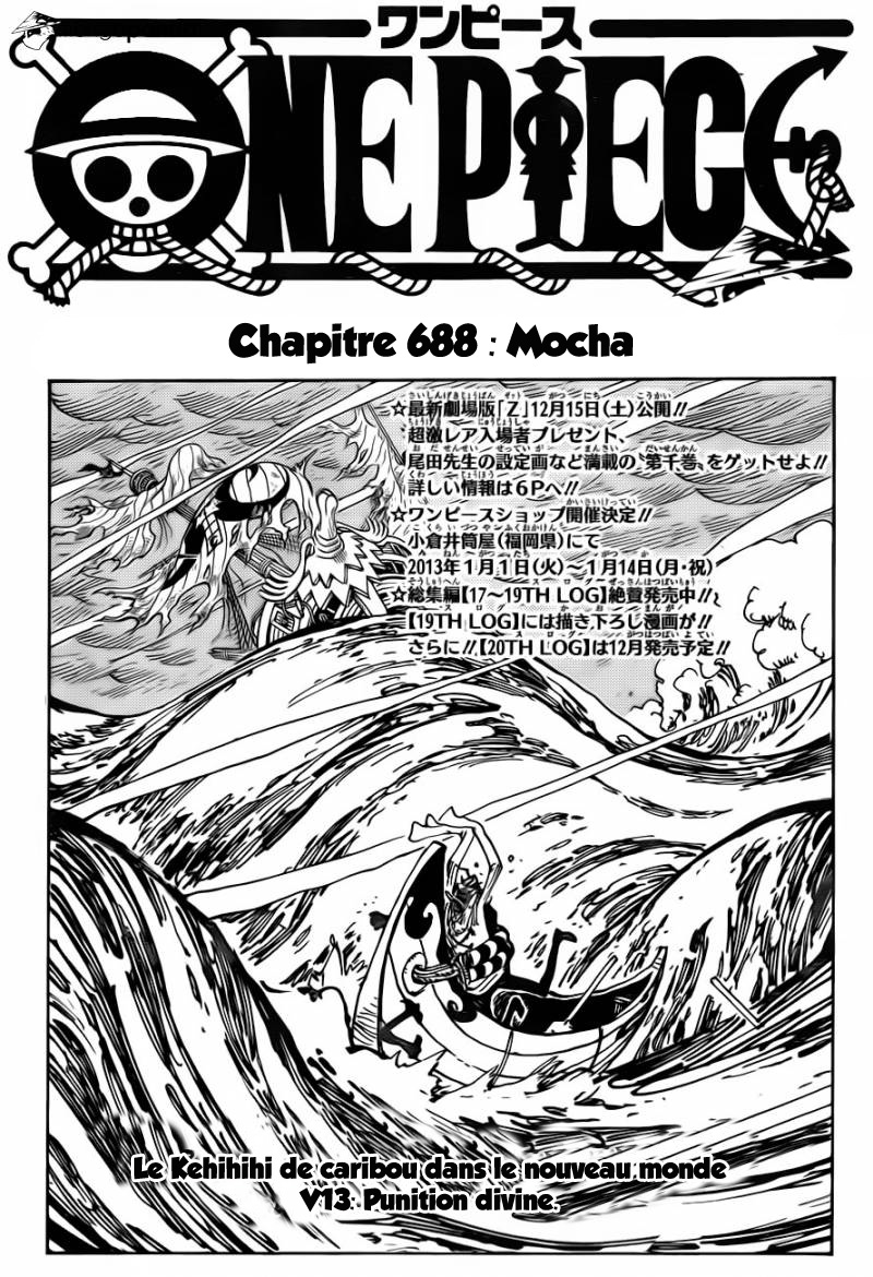 One Piece: Chapter 688 - Page 1