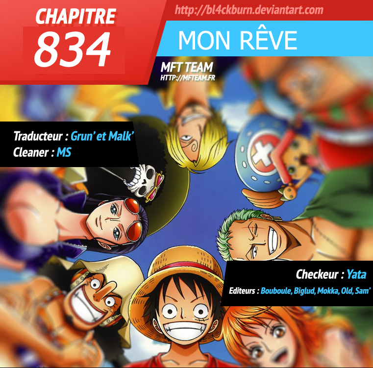 One Piece: Chapter 834 - Page 1