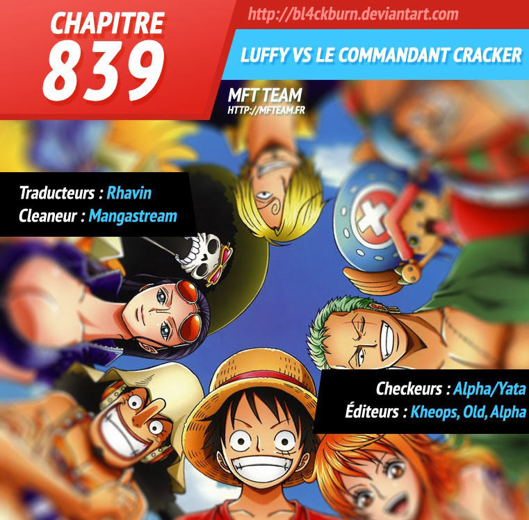 One Piece: Chapter 839 - Page 1