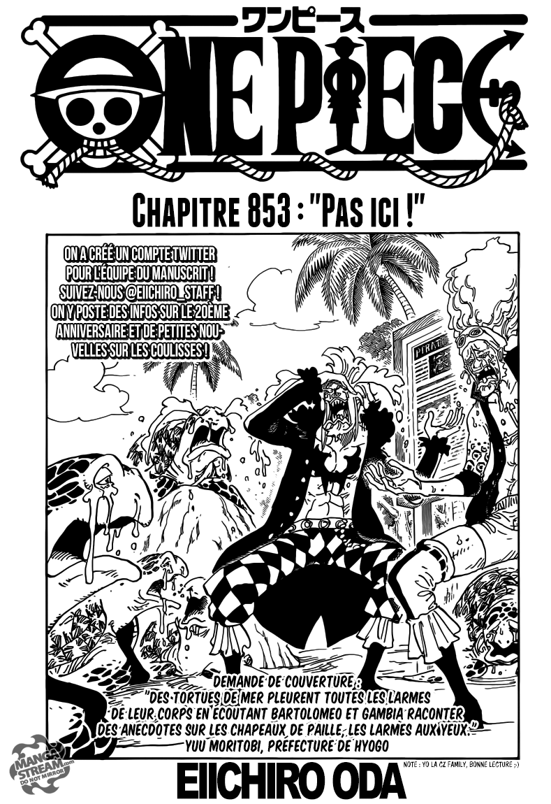One Piece: Chapter 853 - Page 1