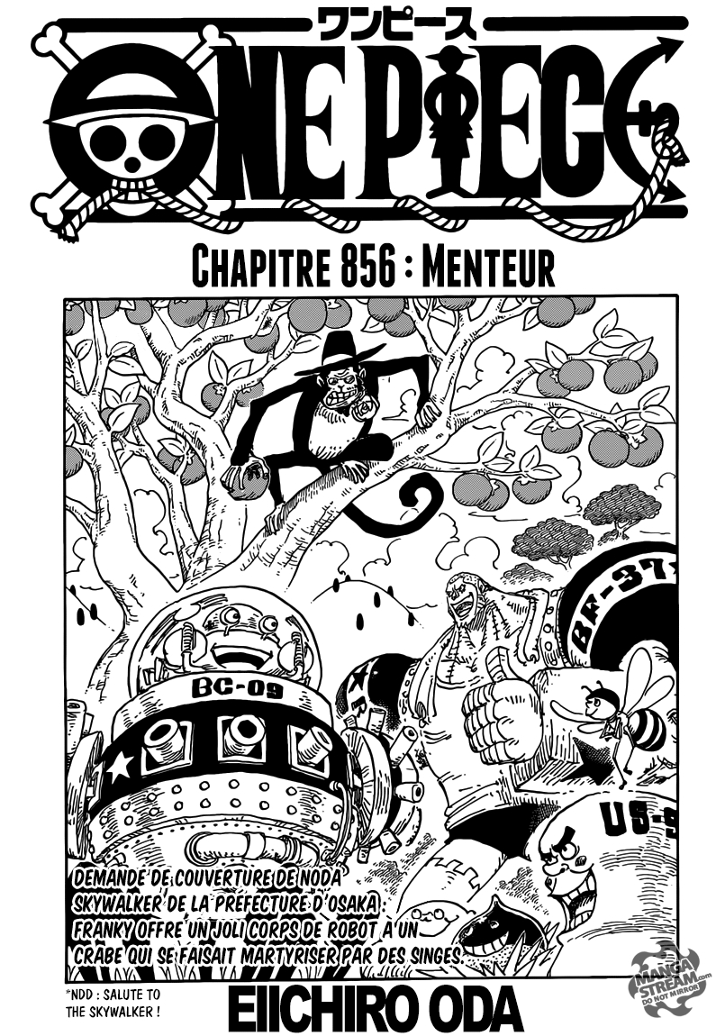 One Piece: Chapter 856 - Page 1