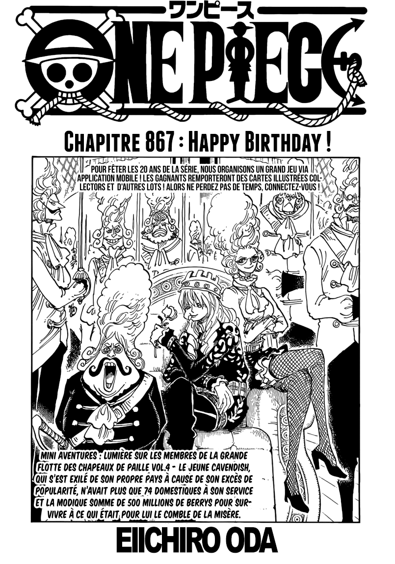 One Piece: Chapter 867 - Page 1