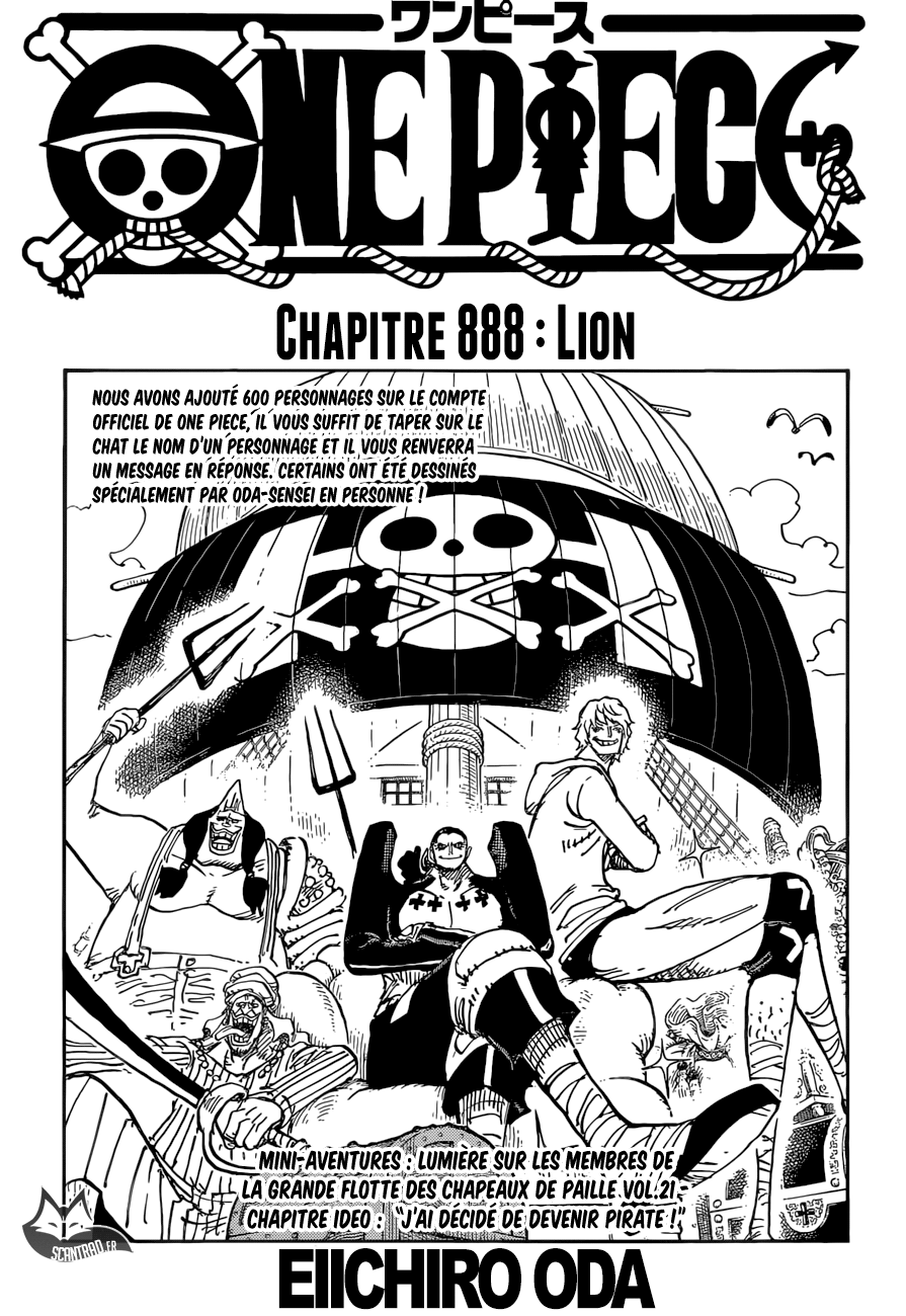 One Piece: Chapter 888 - Page 1
