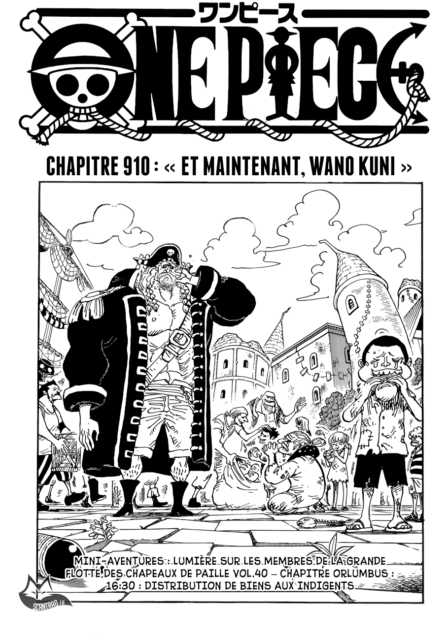 One Piece: Chapter 910 - Page 1