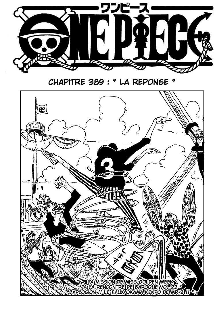 One Piece: Chapter 389 - Page 1