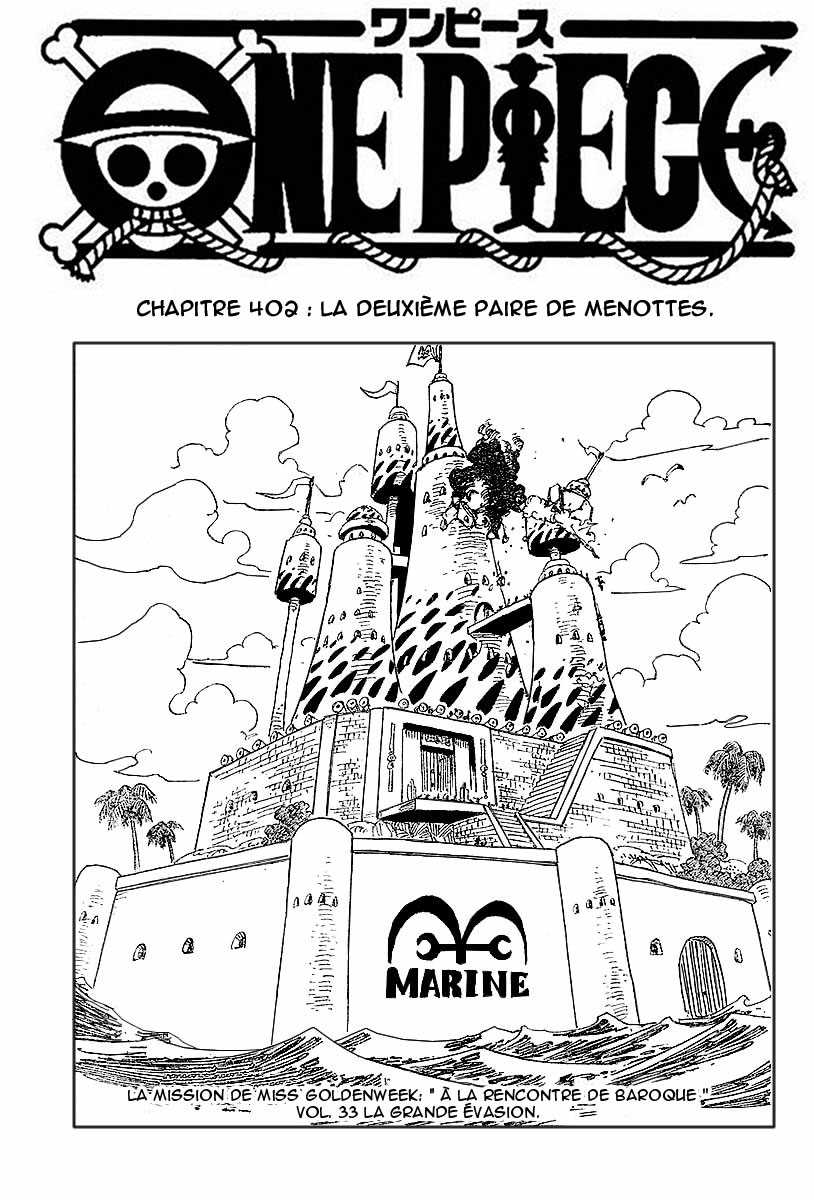 One Piece: Chapter 402 - Page 1