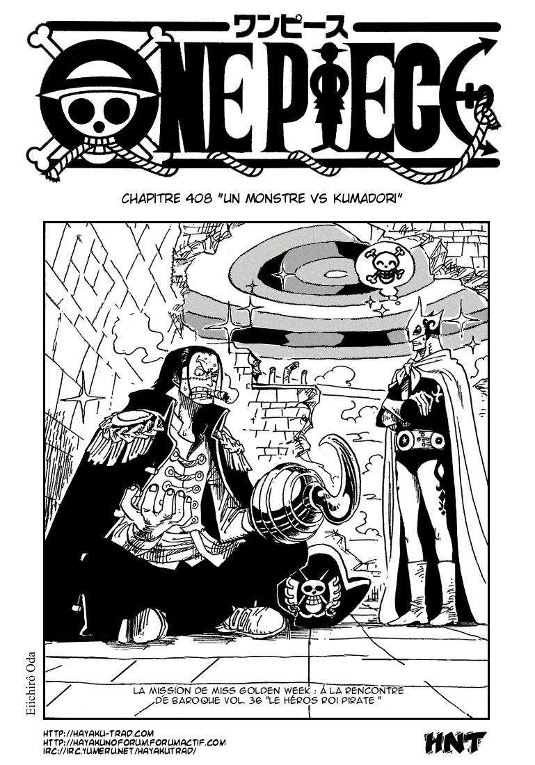 One Piece: Chapter 408 - Page 1