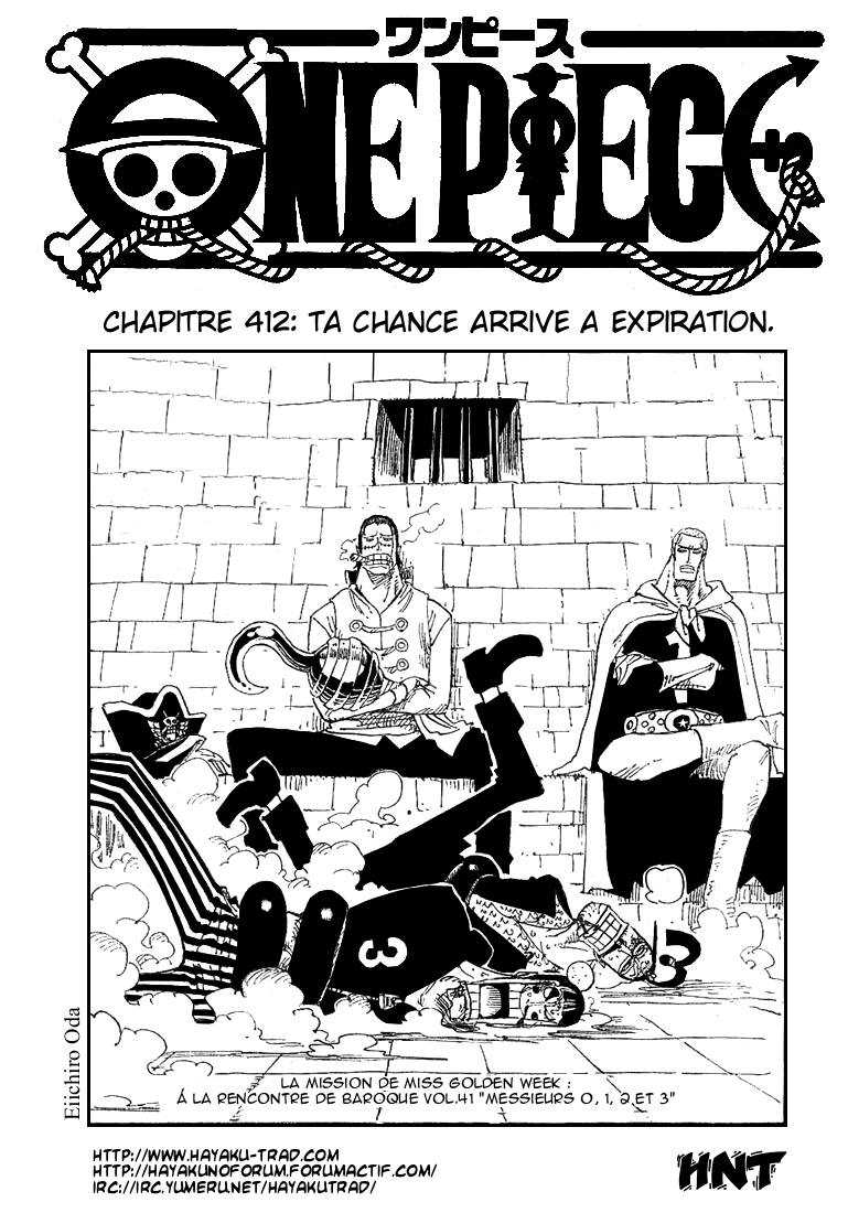 One Piece: Chapter 412 - Page 1