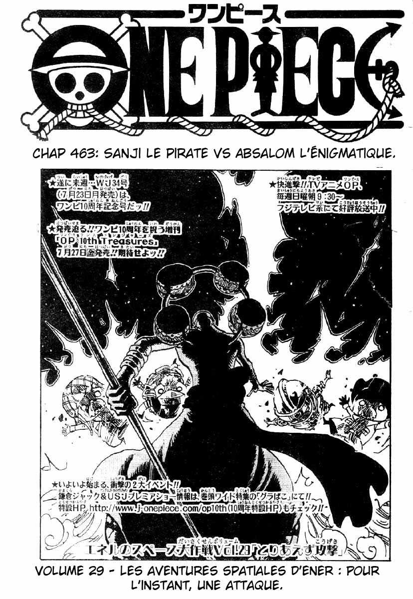 One Piece: Chapter 463 - Page 1