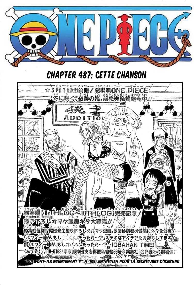 One Piece: Chapter 487 - Page 1