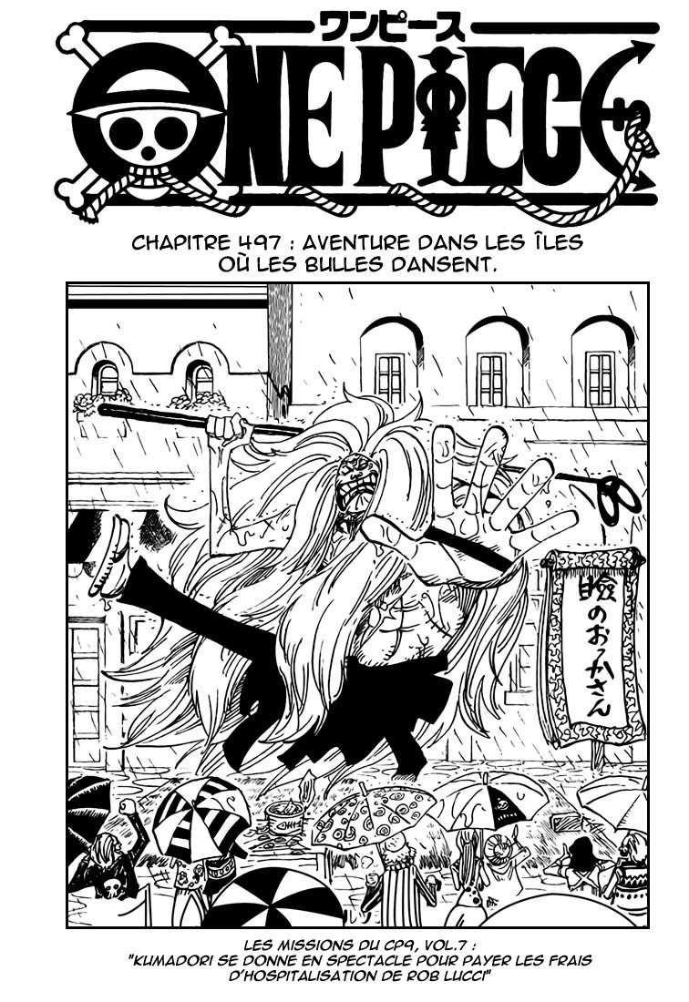 One Piece: Chapter 497 - Page 1