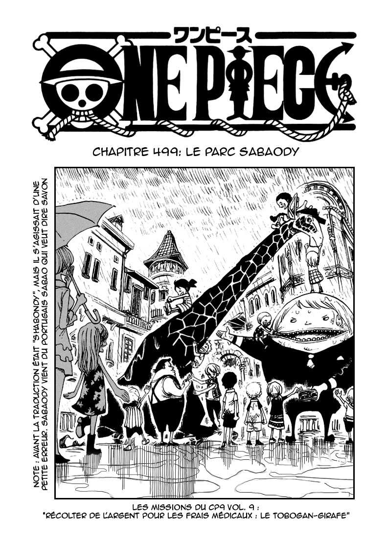 One Piece: Chapter 499 - Page 1