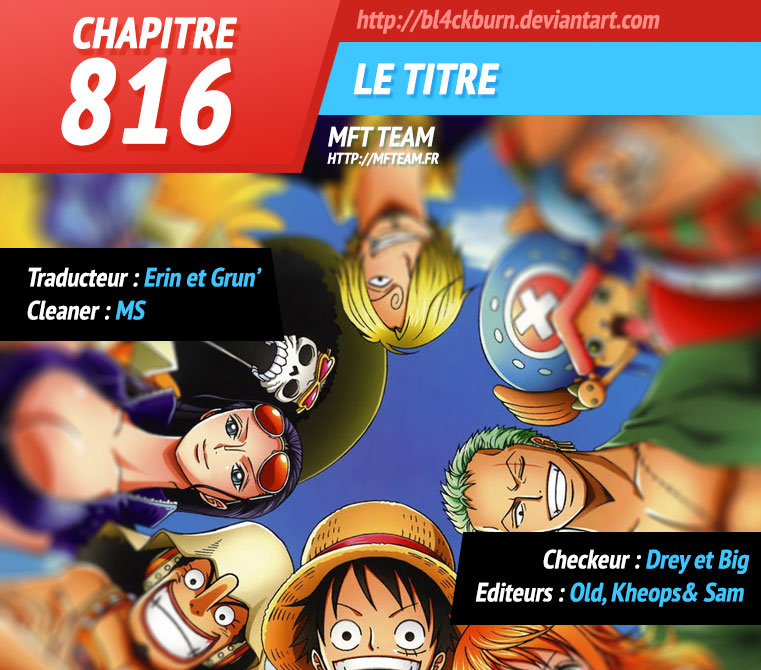 One Piece: Chapter 816 - Page 1