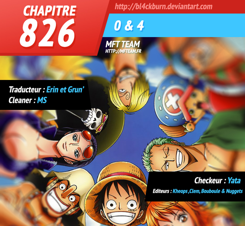 One Piece: Chapter 826 - Page 1