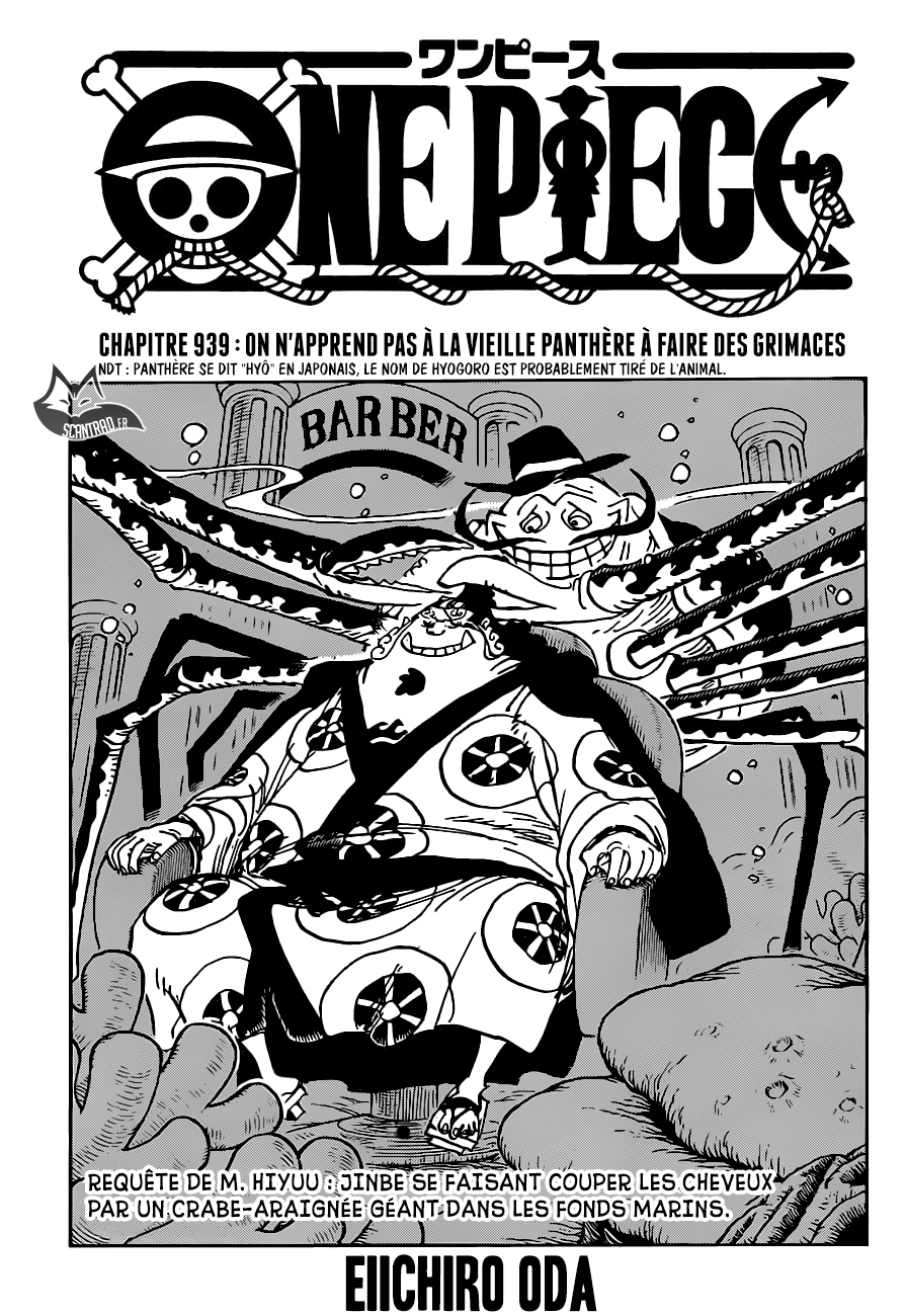 One Piece: Chapter 939 - Page 1