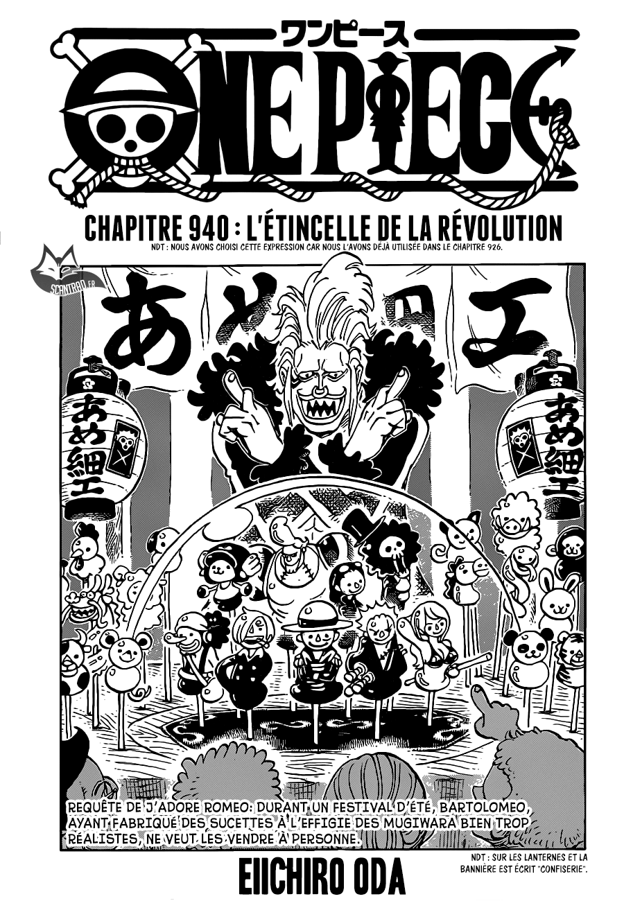 One Piece: Chapter 940 - Page 1