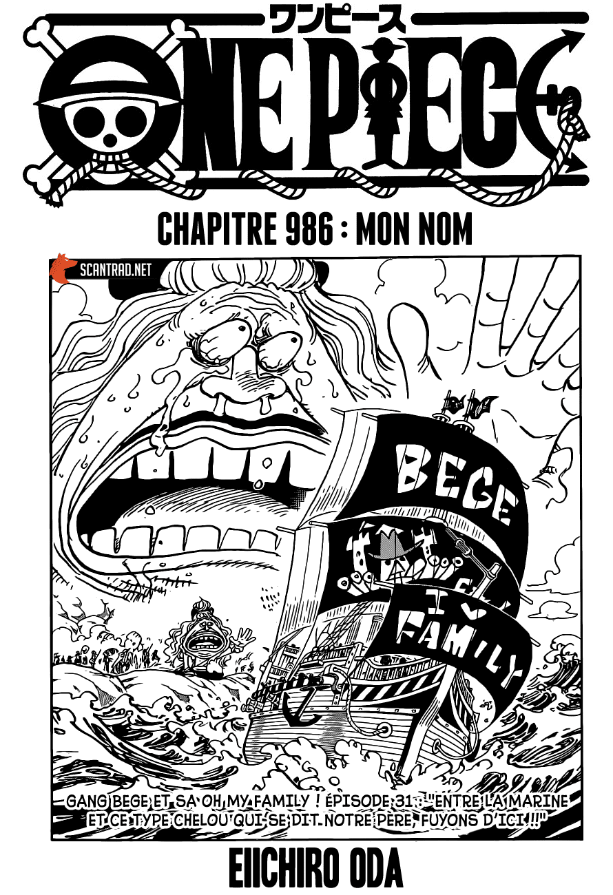 One Piece: Chapter 986 - Page 1