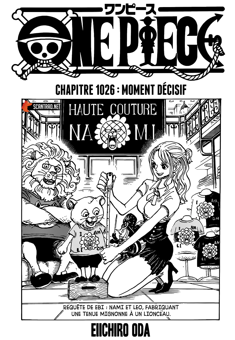 One Piece: Chapter 1026 - Page 1